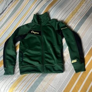 Columbia Full-Zip University of Oregon Jacket with yellow and Black Accents
